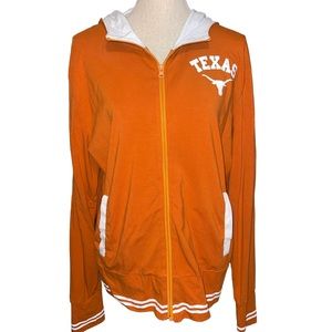 Klutch Texas Women’s Long Sleeve Full Zip Jacket Size 2X Burnt Orange White